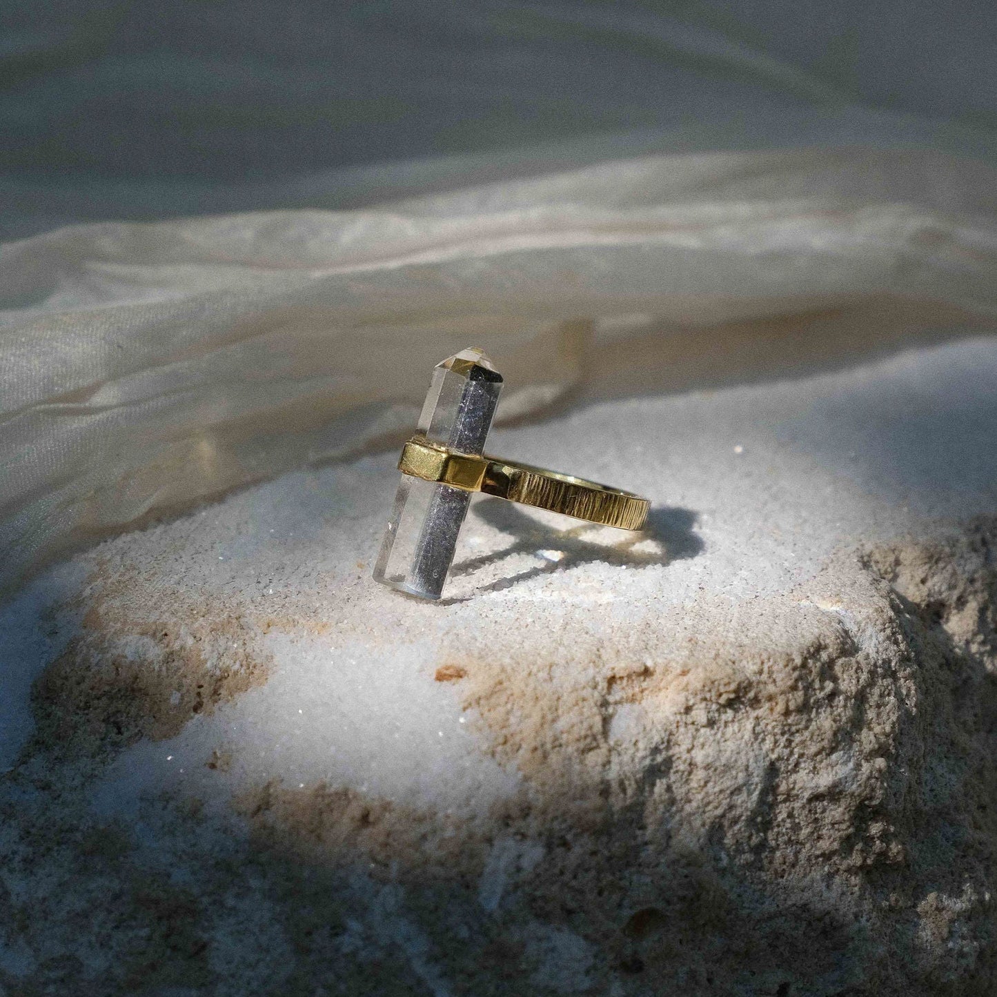 Citlali Ring with Clear Quartz