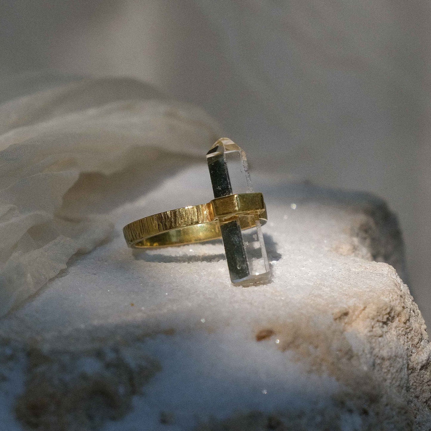 Citlali Ring with Clear Quartz