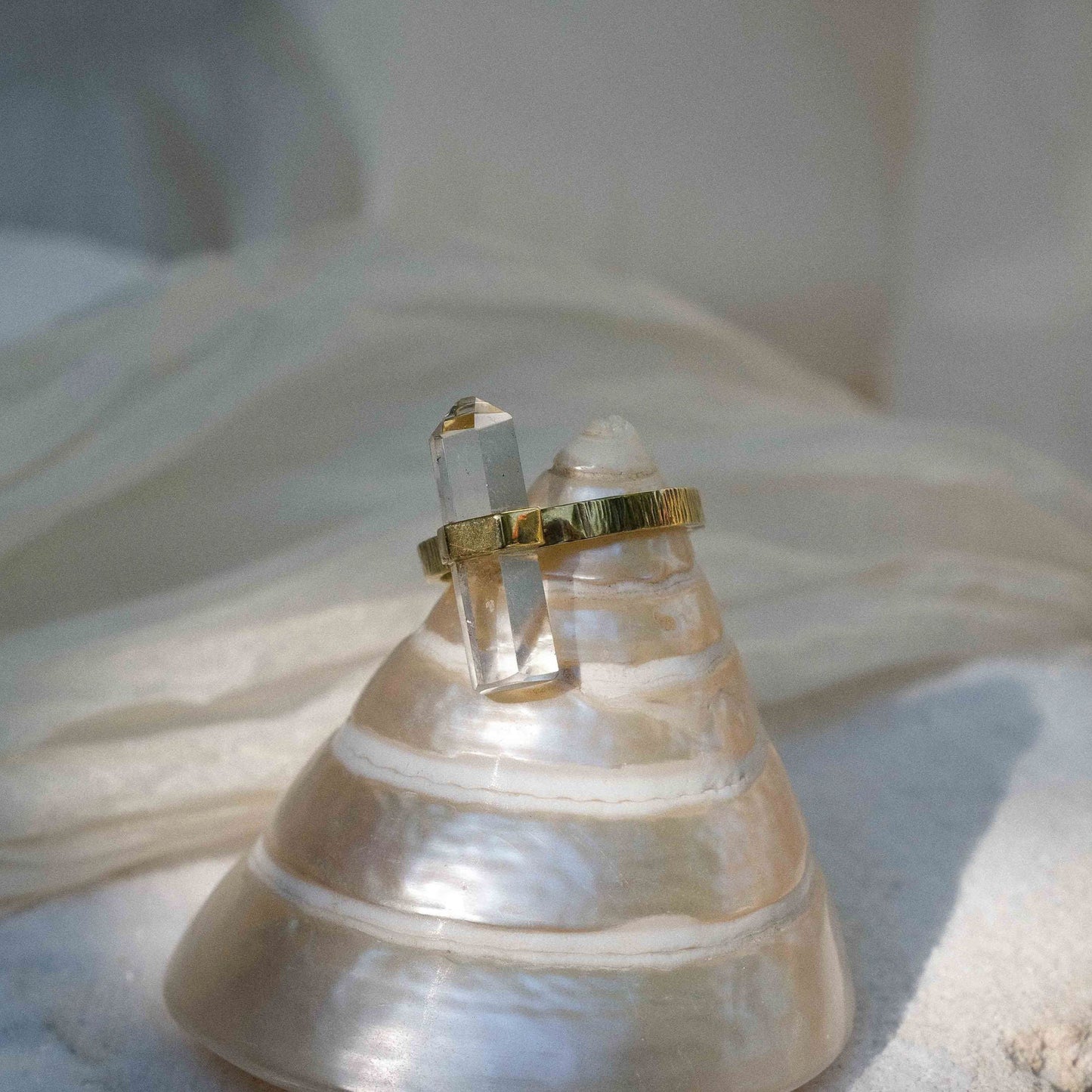 Citlali Ring with Clear Quartz