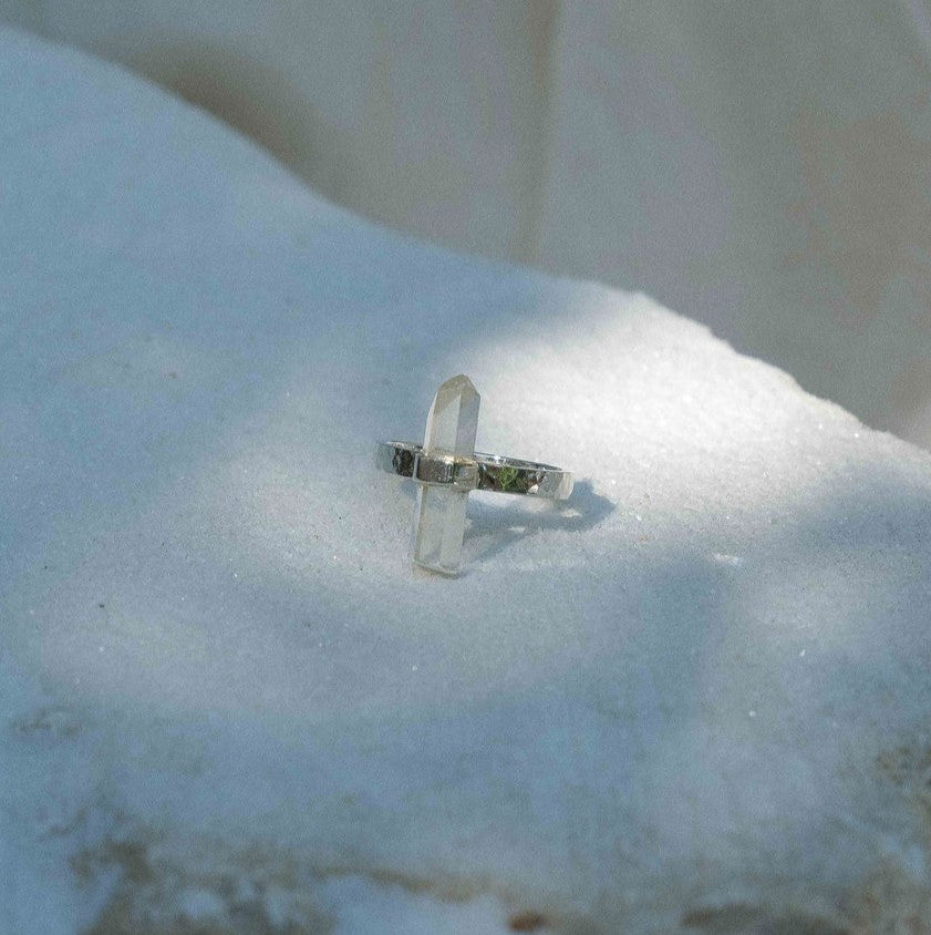 Citlali Ring with Clear Quartz