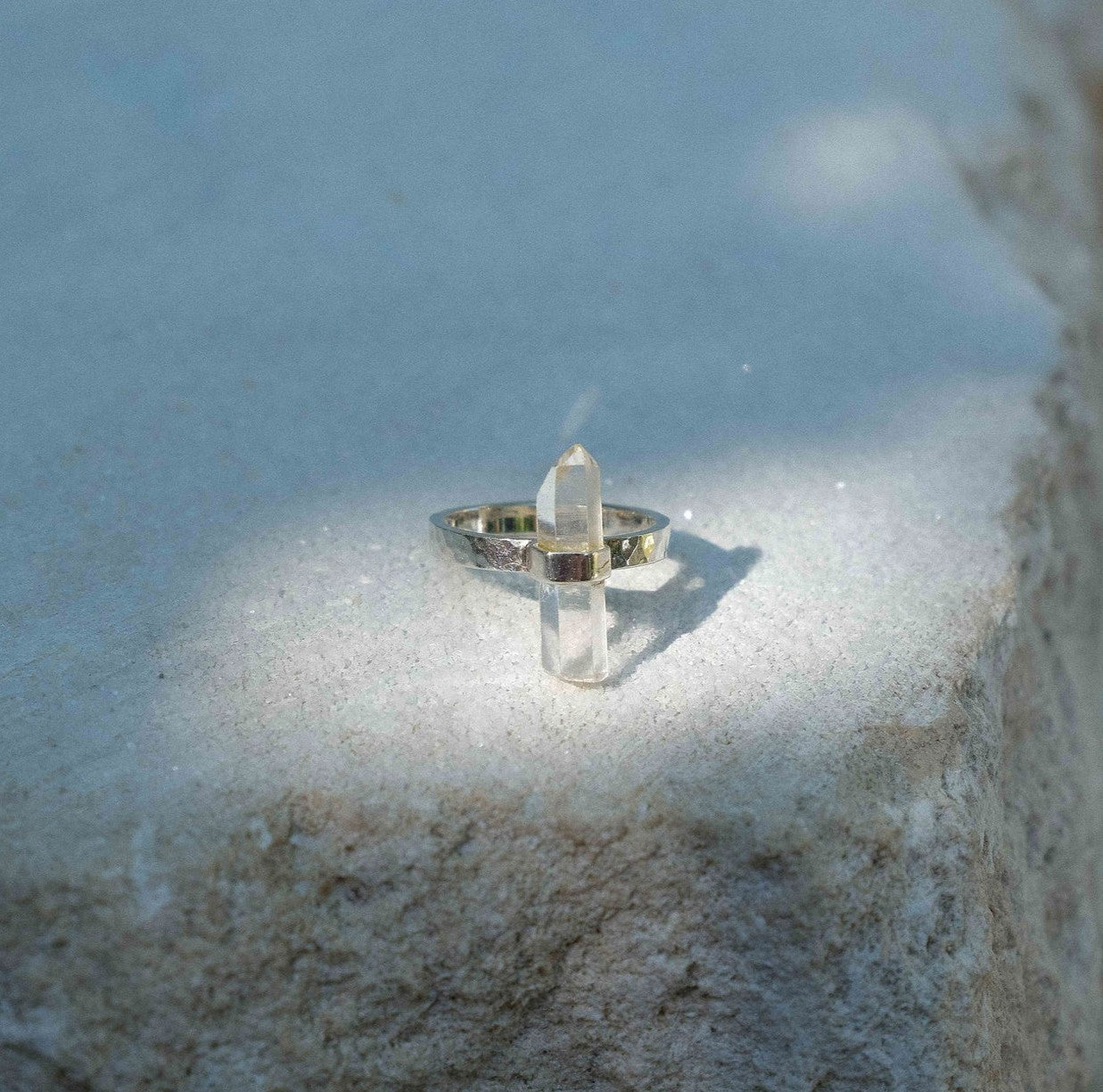 Citlali Ring with Clear Quartz