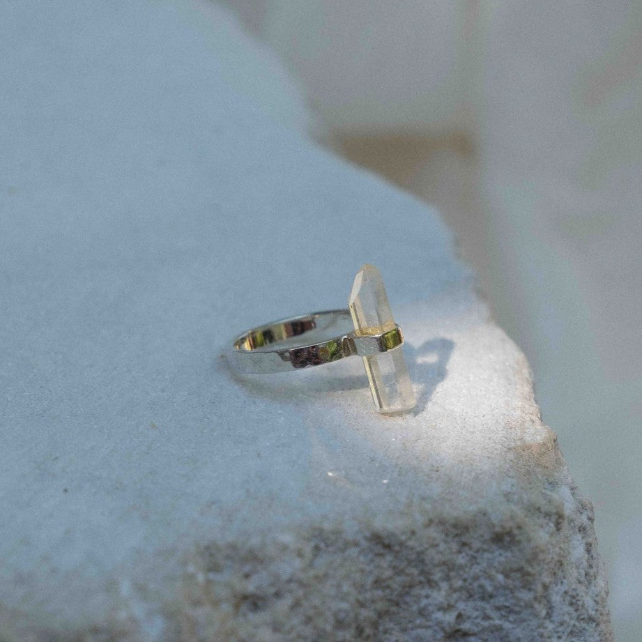 Citlali Ring with Clear Quartz