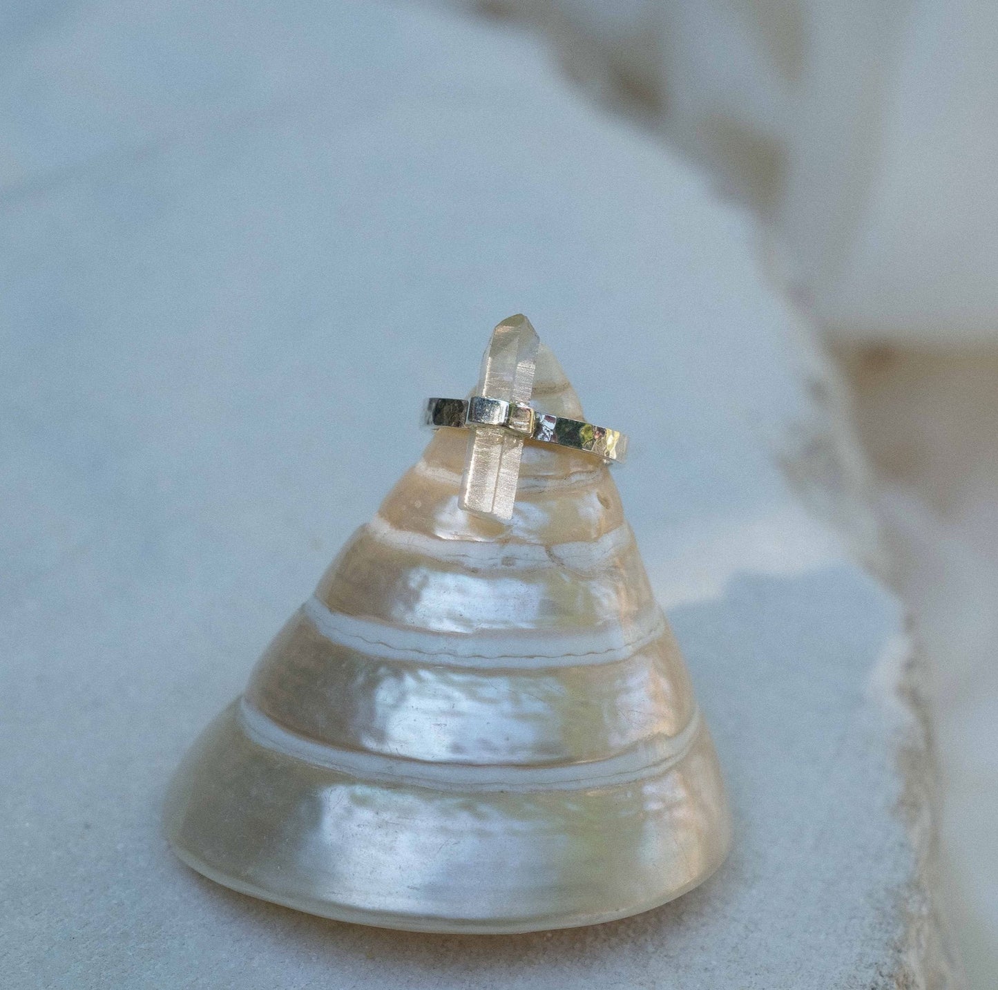 Citlali Ring with Clear Quartz