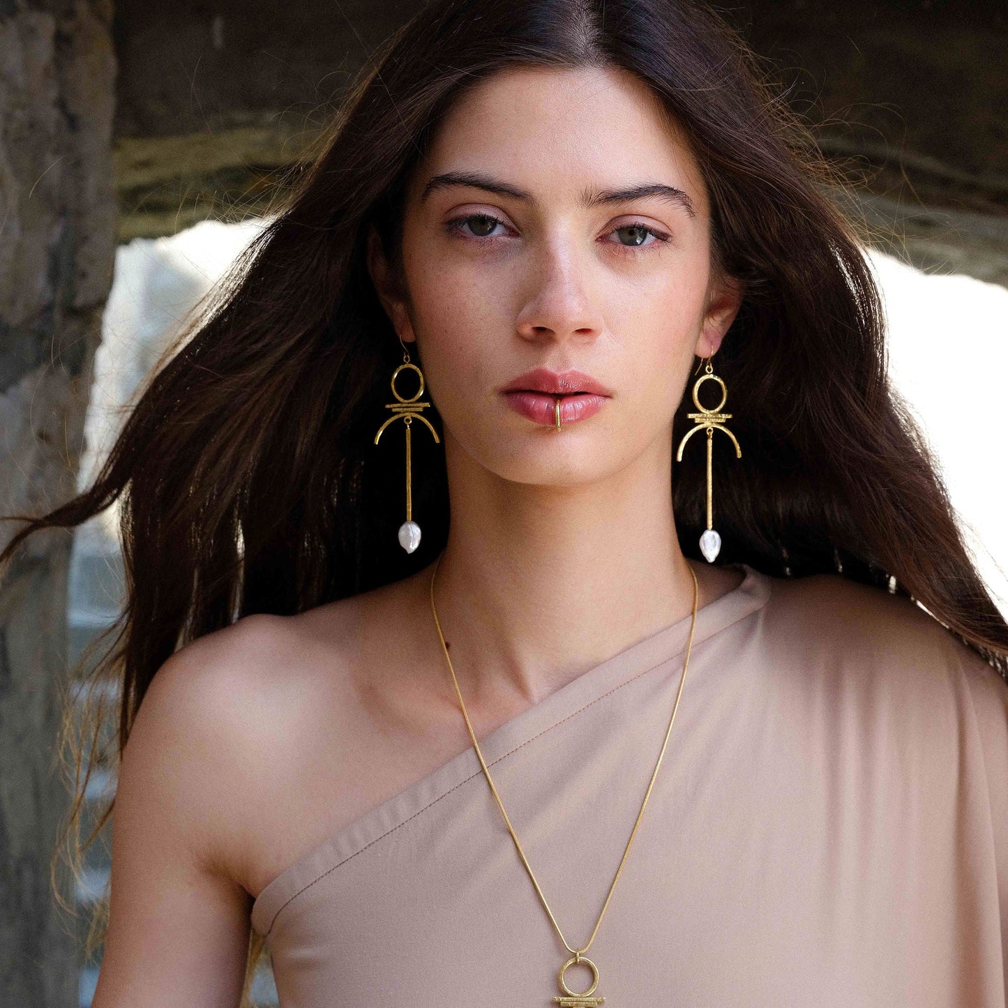 Fülbevaló Igazgyönggyel