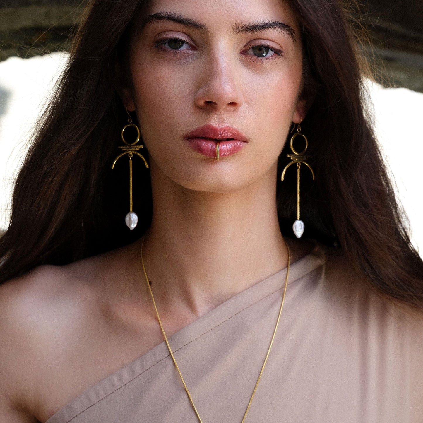 Fülbevaló Igazgyönggyel