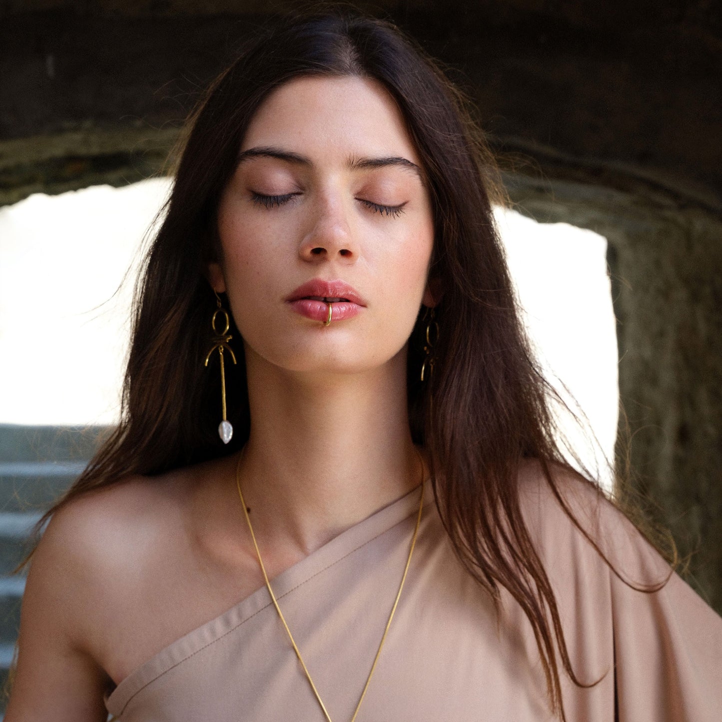 Fülbevaló Igazgyönggyel