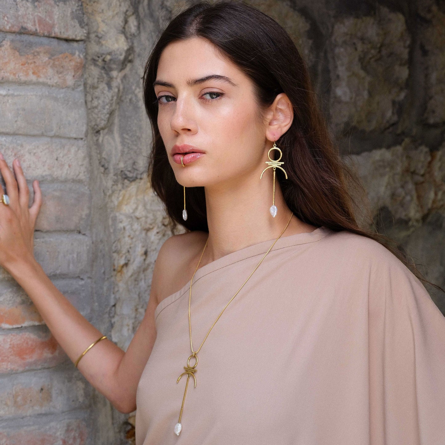 Fülbevaló Igazgyönggyel