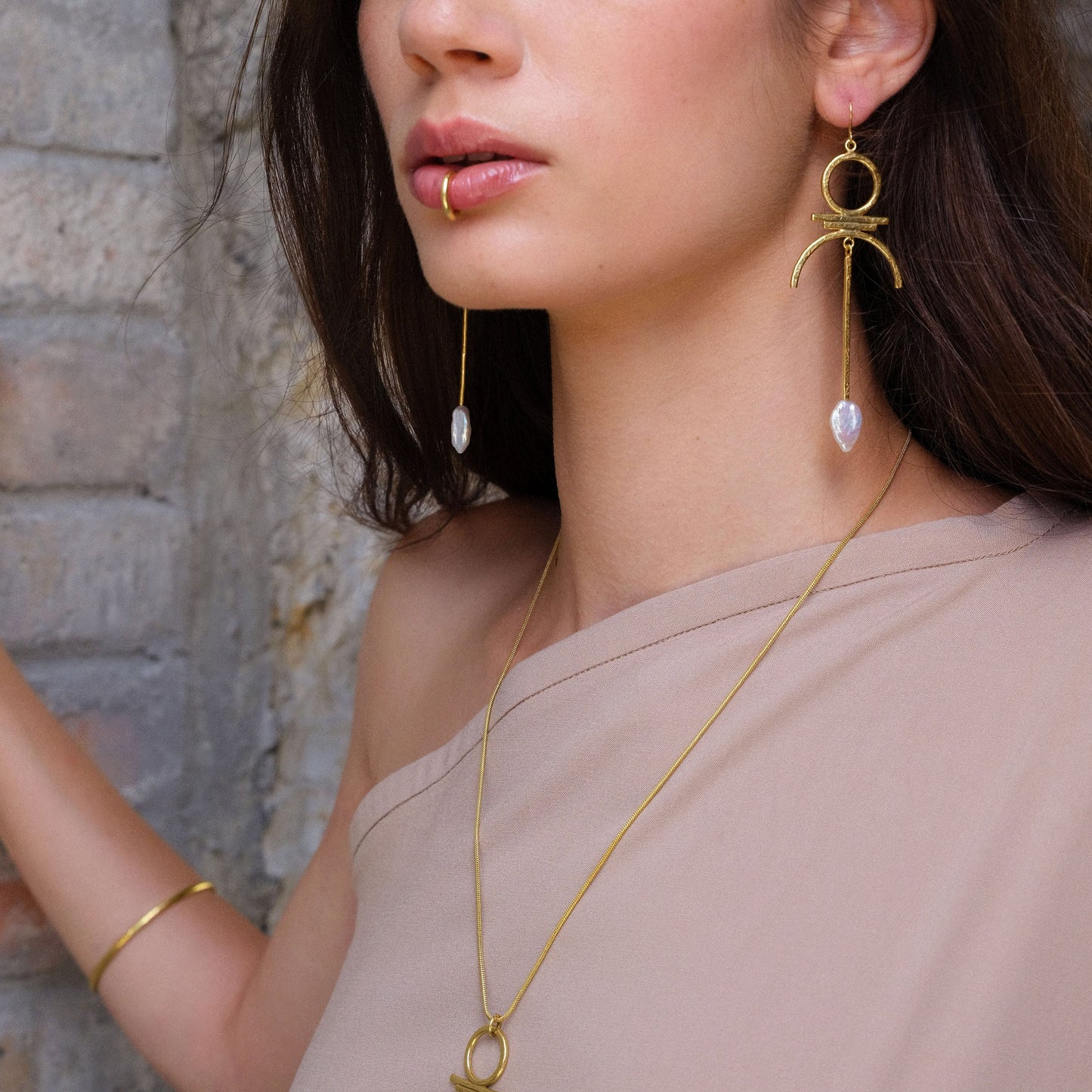 Fülbevaló Igazgyönggyel