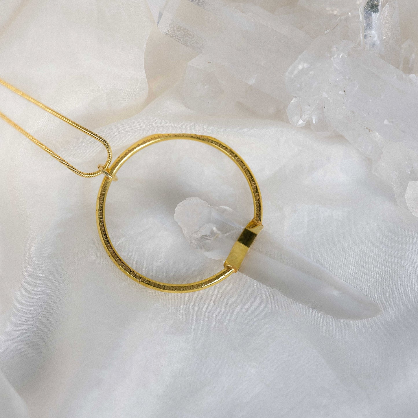 Citlali Necklace with Raw Laserquartz