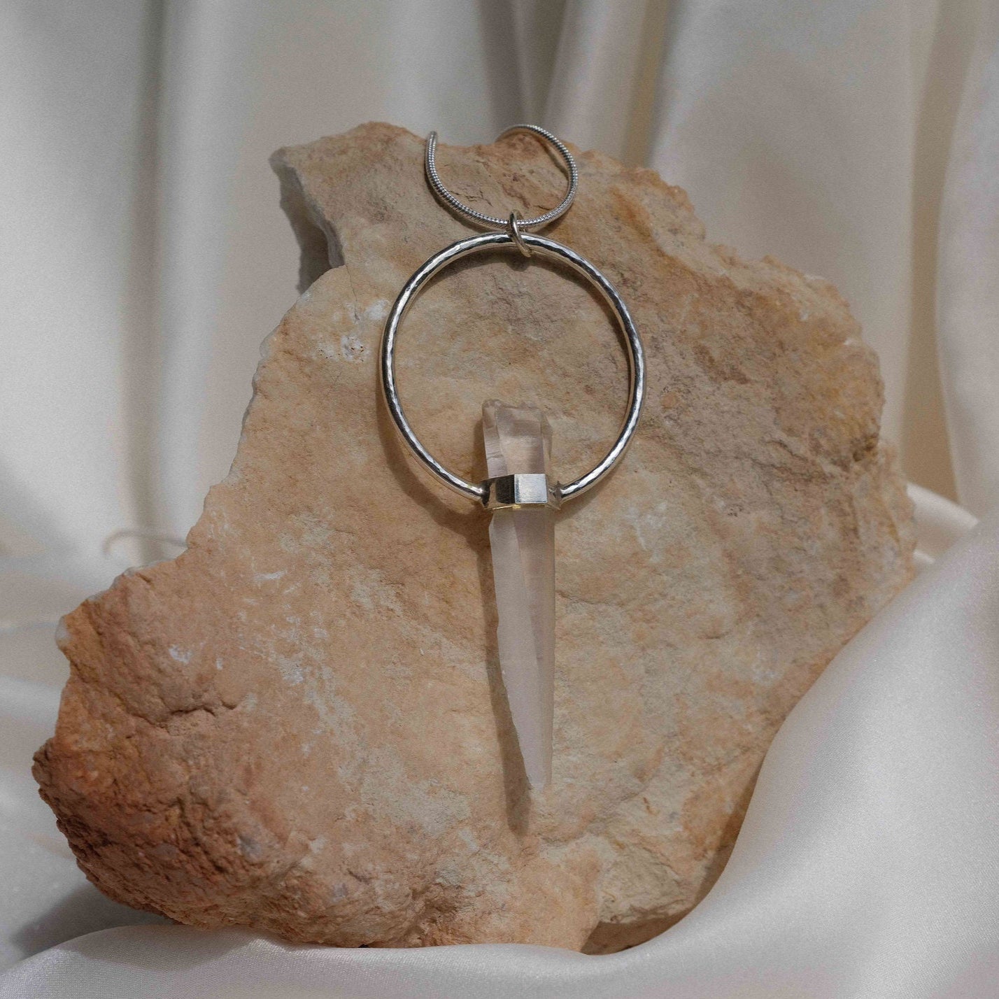 Citlali Necklace with Raw Laserquartz