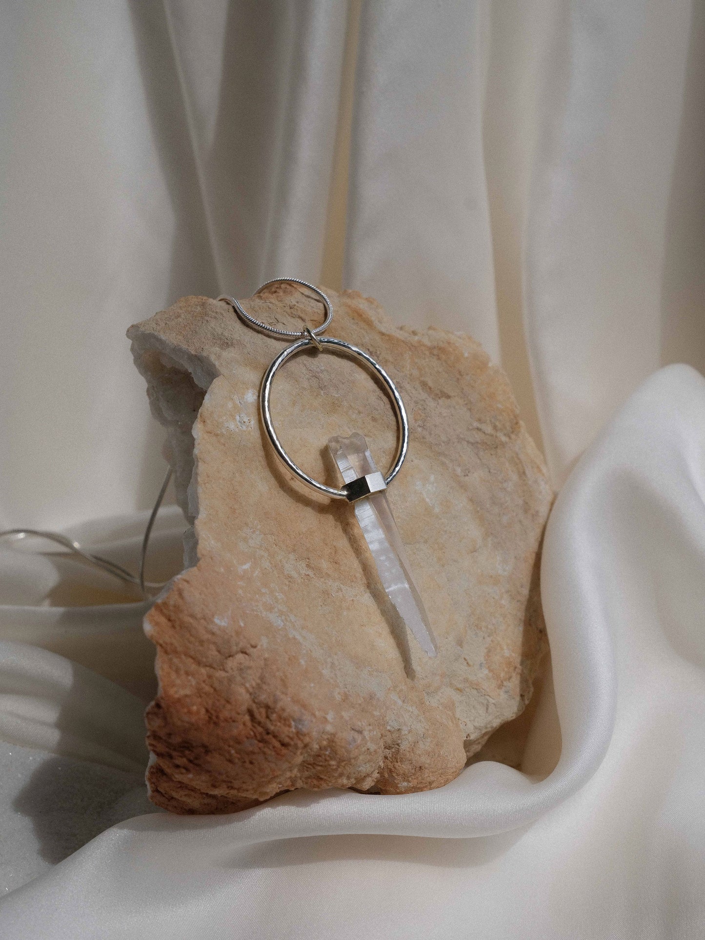 Citlali Necklace with Raw Laserquartz