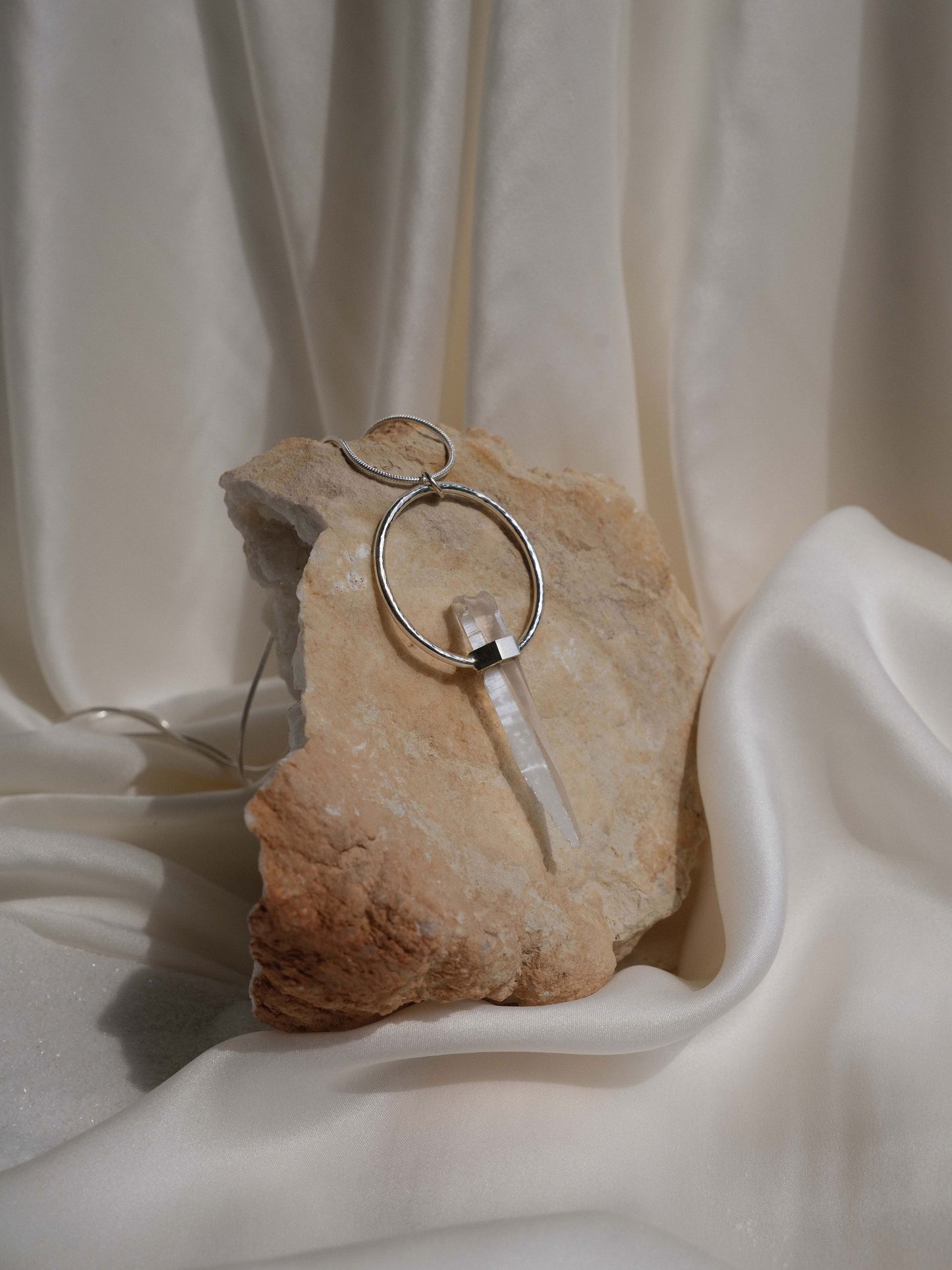 Citlali Necklace with Raw Laserquartz