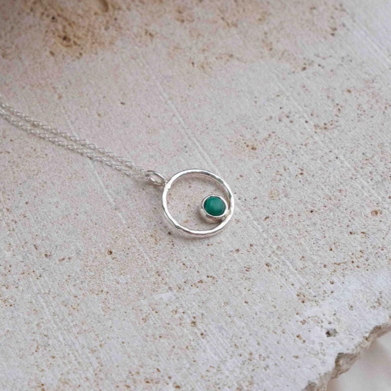 Lunafea Necklace with Malachite