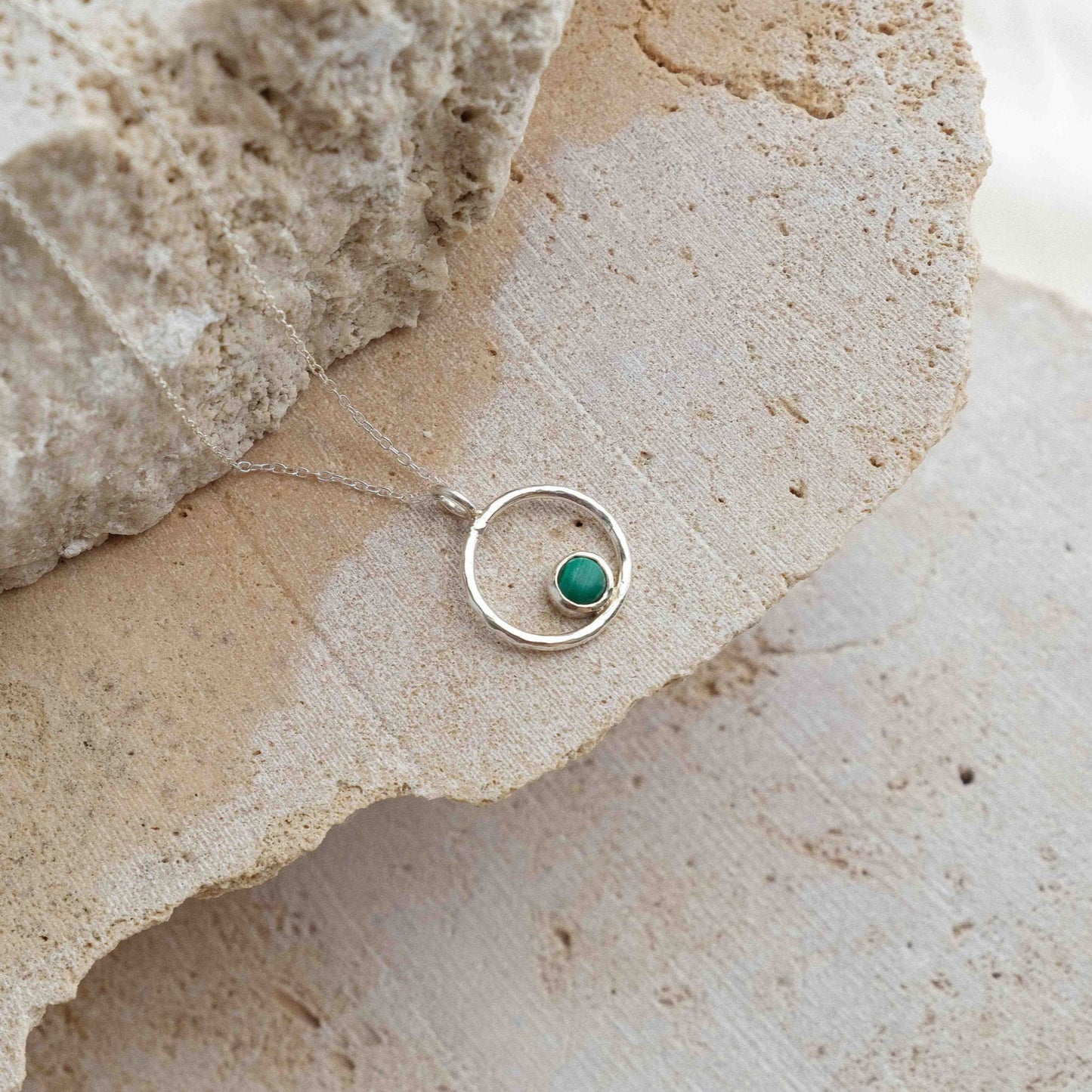 Lunafea Necklace with Malachite