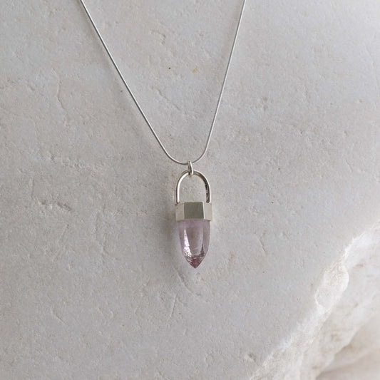 Damsha Necklace with raw Amethyst