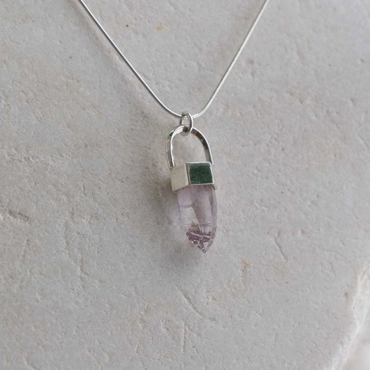Damsha Necklace with raw Amethyst