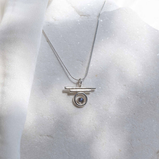 Indah Necklace with Labradorite