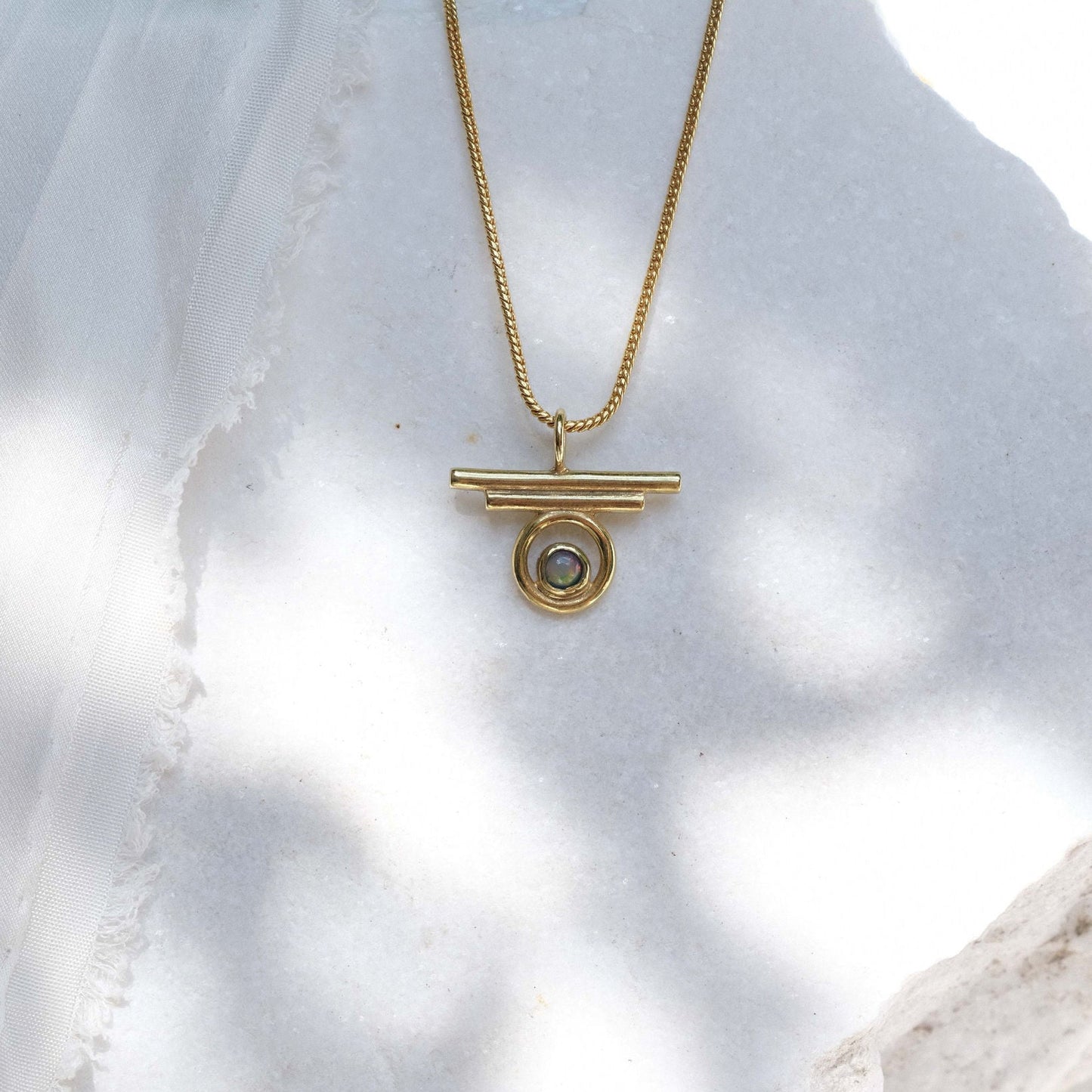 Indah Necklace with Opal