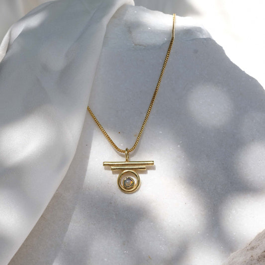 Indah Necklace with Opal
