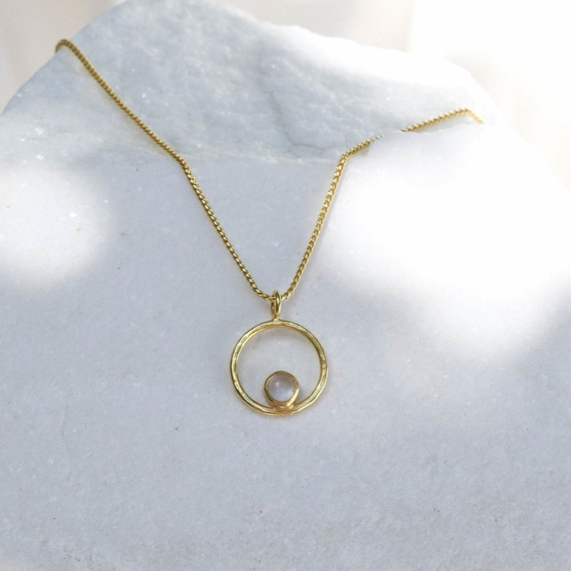 Lunafea Necklace with Clearquartz
