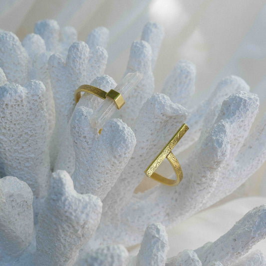 Citlali Opened Cuff with Raw Danburite