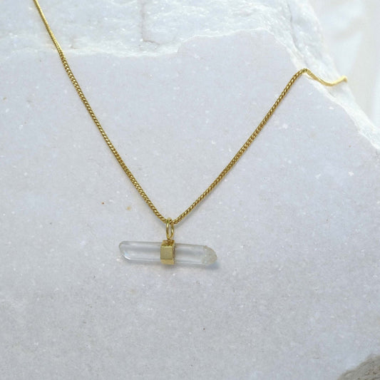 Ila Necklace with Clear Quartz