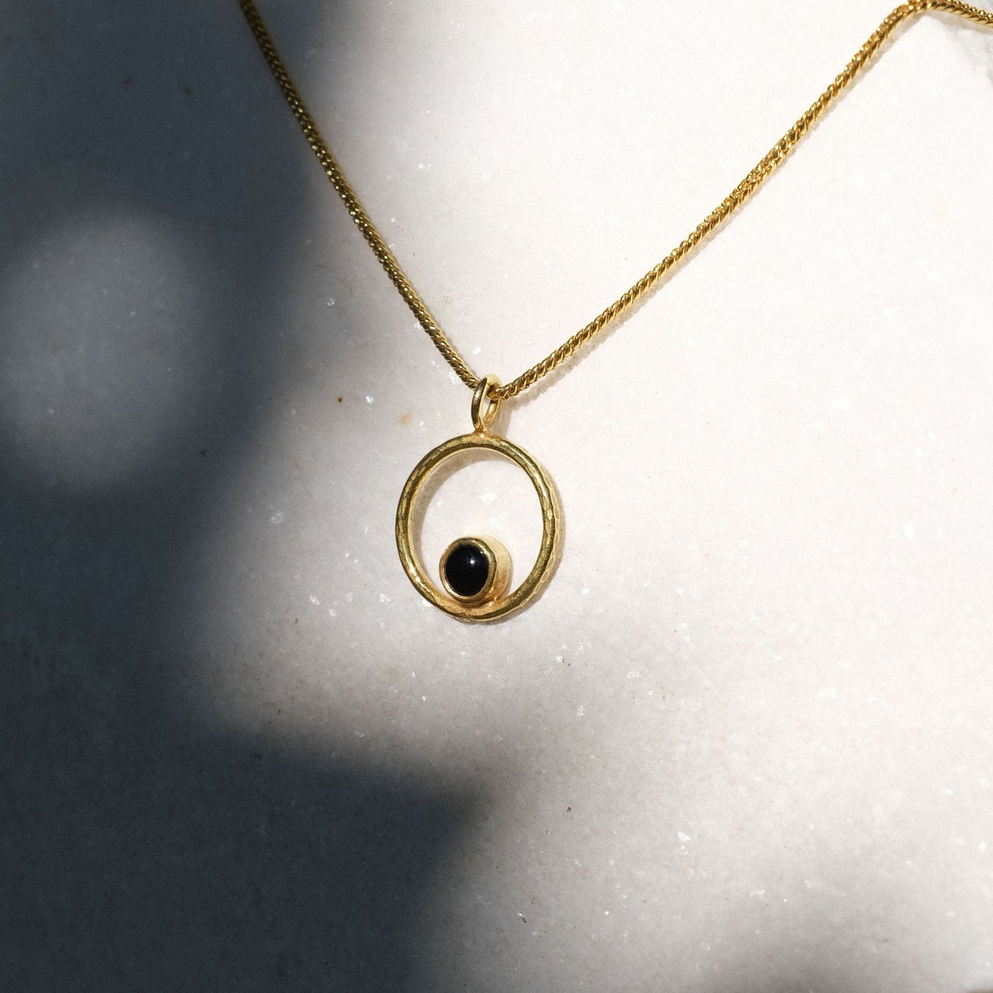 Lunafea Necklace with Onyx