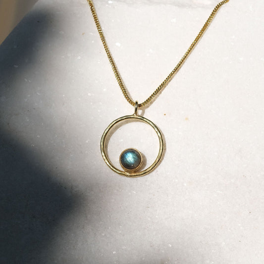 Lunafea Necklace with Labradorite