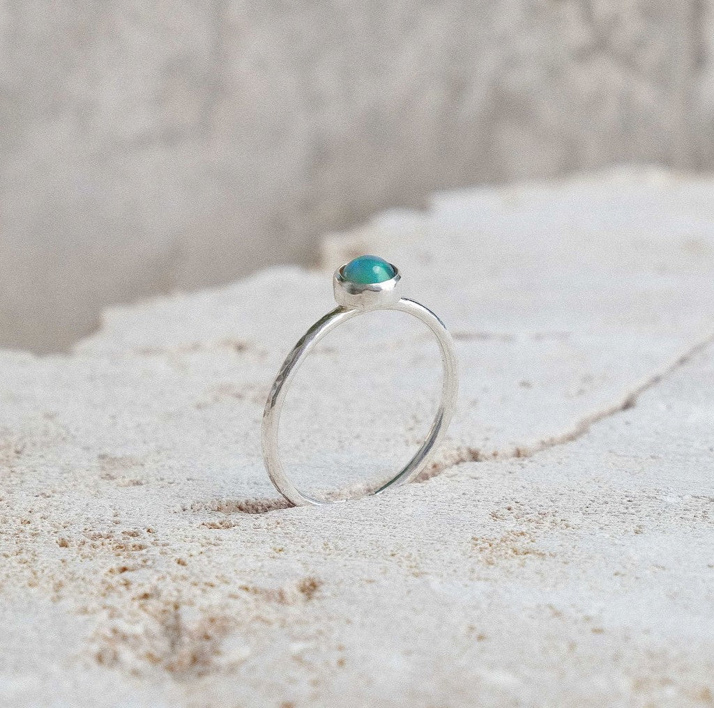 Lunafea Ring with Opal