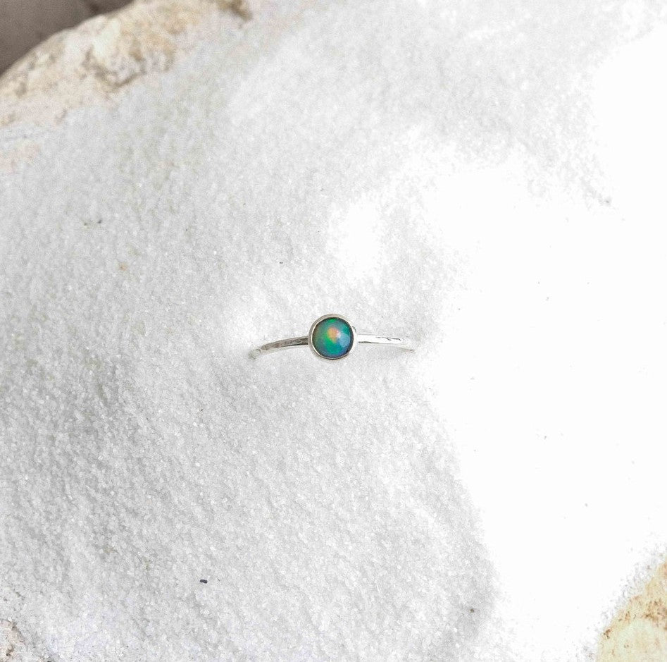 Lunafea Ring with Opal
