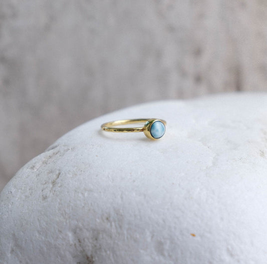 Lunafea Ring with Larimar