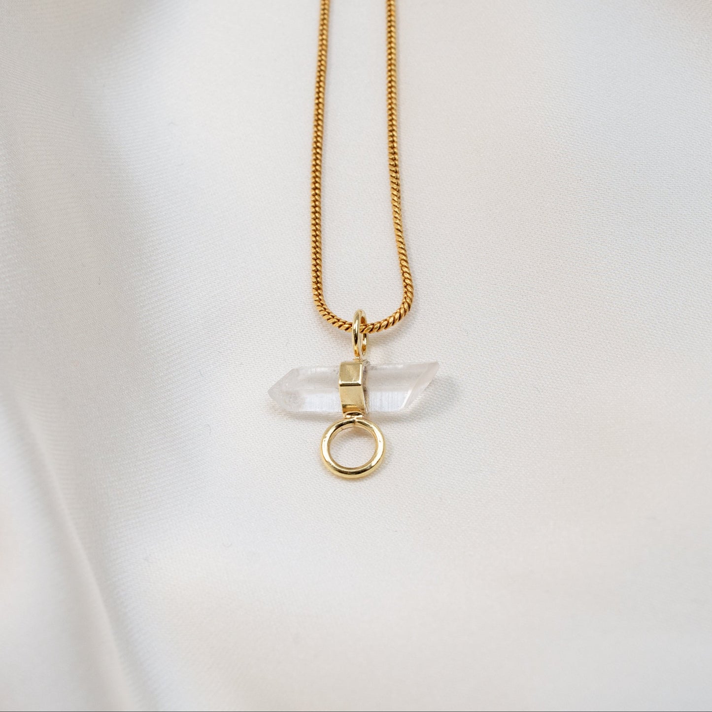 Reia Necklace with Clear Quartz