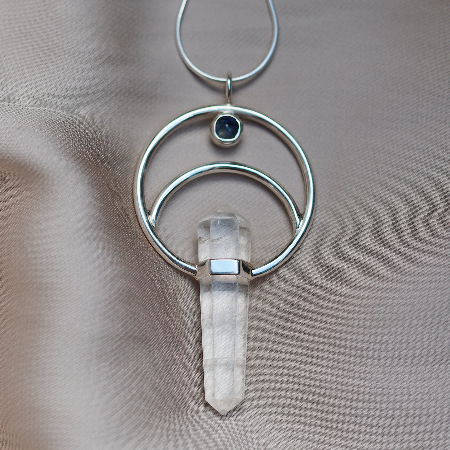 Necklace with Clear Quartz and Moonstone