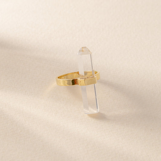 Citlali Ring with Clear Quartz
