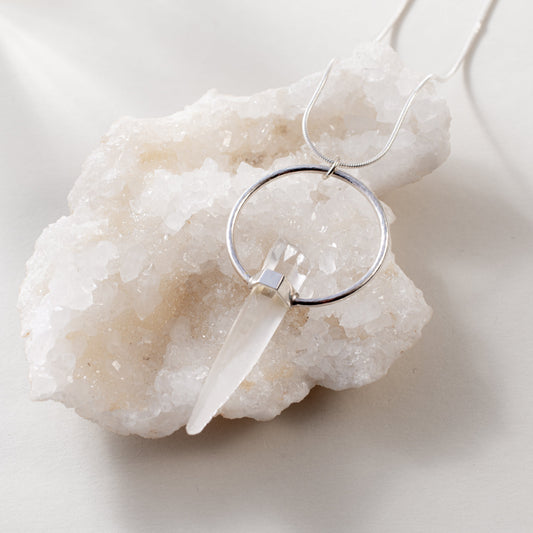 Citlali Necklace with Raw Laserquartz