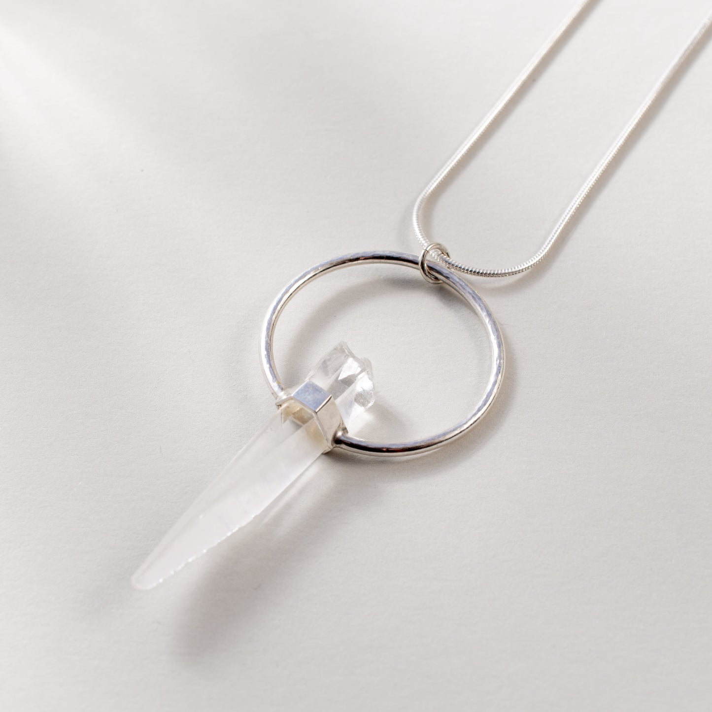 Citlali Nyaklánc Nyers Hegyikristállyal