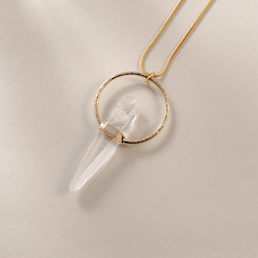 Citlali Necklace with Raw Laserquartz