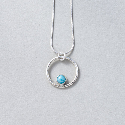 Lunafea Necklace with Larimar