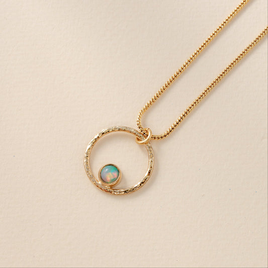 Lunafea Necklace with Opal