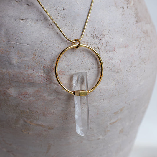 Citlali Necklace with Clear Quartz