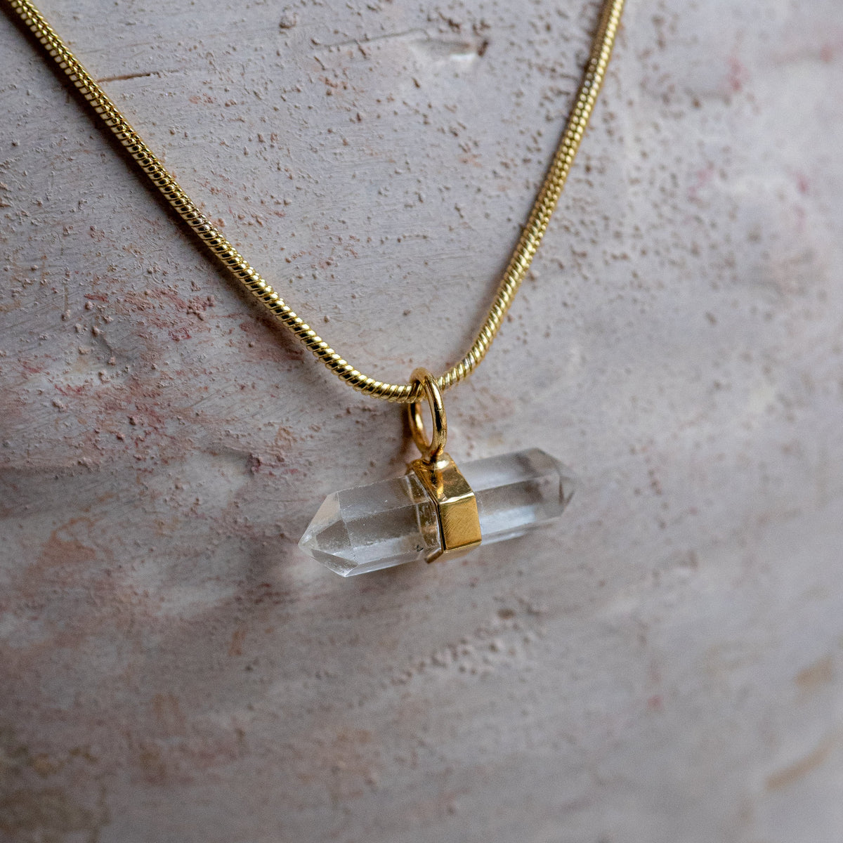 Ila Necklace with ClearQuartz