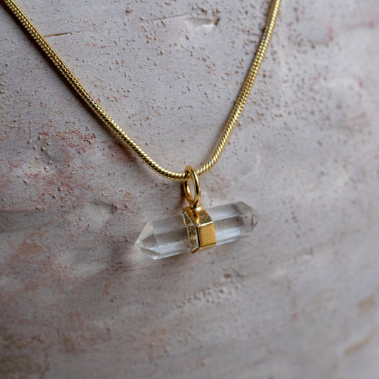Ila Necklace with ClearQuartz