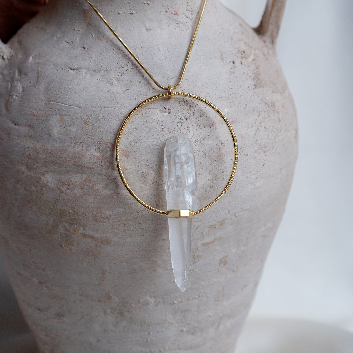 Citlali Necklace with Raw Laserquartz