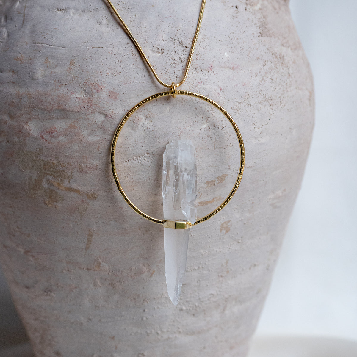 Citlali Necklace with Raw Laserquartz